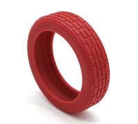 PURPLELILY Lot de 8 housses de protection de roue en silicone pour compartiment à bagages réduisant le bruit, bordeaux, One Size