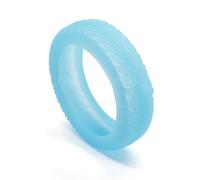 PURPLELILY Lot de 8 housses de protection en silicone pour roulettes de chariot - Réduction du bruit, Bleu fluo, One Size