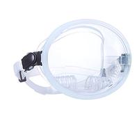 PURPLELILY Lunettes de plongée panoramiques en silicone avec grand angle de vue ovale et lentille en verre anti-buée - Accessoire de sports nautiques classiques