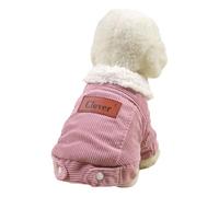 PURPLELILY Manteau d'hiver rembourré à deux jambes pour chien - Vêtements chauds en polaire pour petites races