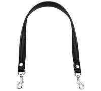 PURPLELILY Montrez votre charme Sangle de sac en cuir PU avec boucle dorée Ceinture de rechange pour épaule ou aisselle Ceinture tendance, Noir , silver buckle