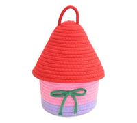 PURPLELILY Panier de rangement pratique et robuste en fil de coton pour chambre à coucher, salon et salle de jeux pour enfants. Boîte de rangement décorative