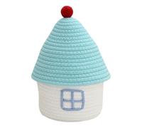 PURPLELILY Panier de rangement pratique et robuste en fil de coton pour chambre à coucher, salon et salle de jeux pour enfants. Boîte de rangement décorative