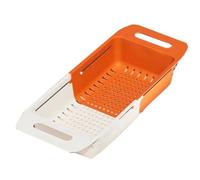 PURPLELILY Passoire télescopique pratique pour évier - Étagère de rangement étanche - Organiseur de la maison