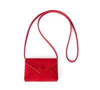 PURPLELILY Petit collier élégant pour femme - Porte-carte de taille - Couleur unie - Pour tous les jours - Porte-carte tendance - Petit collier élégant, Rouge, One Size