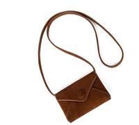 PURPLELILY Petit collier élégant pour femme - Porte-carte de taille - Couleur unie - Pour tous les jours - Porte-carte tendance - Petit collier élégant, café, One Size