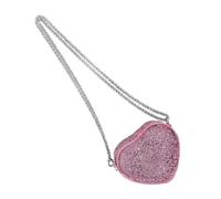 PURPLELILY Petit sac à main en forme de cœur étincelant avec paillettes - Léger - Usage quotidien - Pour femmes et filles - Accessoire de mode pour jeunes filles, a, One Size