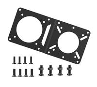 PURPLELILY Plaque d'extension standard avec trou en acier de rechange pour petit ordinateur hôte, adaptateur de montage de bureau