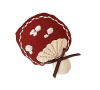 PURPLELILY Porte-clés délicat en peluche lapin champignon accessoire sac à main pendentif dessin animé breloque pour fille mode et cadeaux en peluche accessoire de sac, Broche champignon