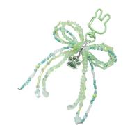 PURPLELILY Porte-clés en forme d'étoile/pattes de chat pour femme - Breloques de sac à main tendance - Accessoires de Saint-Valentin - Anneaux de voiture pour sacs à main, Vert