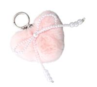 PURPLELILY Porte-clés Poms avec anneaux en polaire pour sac à main, sac fourre-tout, accessoires de sac, fausse fourrure, pompons, porte-clés accessoires, a