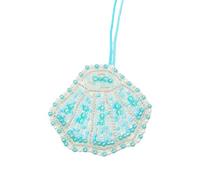 PURPLELILY Porte-clés unique en forme de créature sous-marine pratique avec perles - Accessoires de sac élégant - Décoration de sac pour cadeaux - Porte-clés marin unique, C