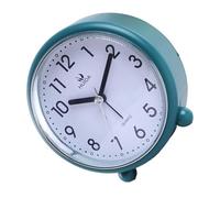 PURPLELILY Réveil analogique silencieux de 10,2 cm, veilleuses sans tic-tac, alimentation par piles, simple pour chevet, bureau, voyage, horloge sans tic-tac