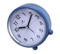 PURPLELILY Réveil analogique silencieux de 10,2 cm, veilleuses sans tic-tac, alimentation par piles, simple pour chevet, bureau, voyage, horloge sans tic-tac