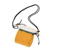 PURPLELILY Sac à bandoulière de couleur contrastée pour femme, sac à bandoulière de sport, rangement simple pour téléphone, petit sac à bandoulière avec cordon de serrage, jaune