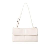PURPLELILY Sac à bandoulière élégant avec poignée supérieure pour femme, design coréen, sac à main pratique en polyuréthane, option de transport fonctionnelle, sac à main pour femme, beige, One Size