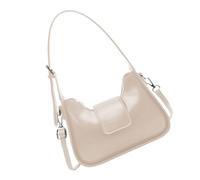 PURPLELILY Sac à bandoulière élégant en cuir synthétique pour femme, collection printemps 2025, sacs à main, sacs de soirée, sacs à main à bandoulière, blanc, One Size