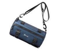 PURPLELILY Sac à bandoulière en nylon pour homme - Sac à dos cylindrique rond pour voyage quotidien - Sac à dos cylindrique rond - Messagers tendance, b, One Size