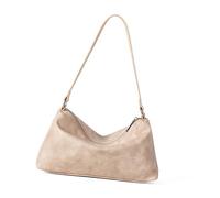 PURPLELILY Sac à bandoulière pour femmes et filles - Pochette de soirée tendance en cuir synthétique sous le bras - Sac à main simple - Cadeau, beige