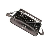 PURPLELILY Sac à bandoulière tendance en polyuréthane avec rivets pour femmes et filles, sac à bandoulière décontracté, sac à main pour un usage quotidien, festival et fête, C, One Size