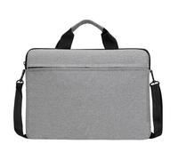 PURPLELILY Sac à main portable pour ordinateur portable 14" Grande capacité Sac à main à bandoulière pour les voyages, le travail et les études étudiants, gris, One Size