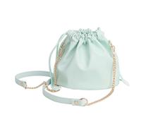 PURPLELILY Sac de rangement en cuir PU avec cordon de serrage pour appareil photo, résistant à l'usure, pour voyage et activités de plein air, Vert