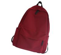 PURPLELILY Sac d'école japonais simple et tendance - Sac à dos décontracté avec sangle réglable - Grande capacité - Sac à dos japonais pour adolescent, Rouge