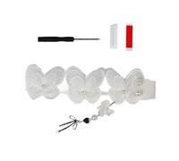 PURPLELILY Sangle de clavier élégante avec dentelle en tissu léger et adhésif pour tous les utilisateurs