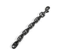 PURPLELILY Sangle de sac à main avec boucles en métal pour sacs à main, portefeuille, pochette, sac à bandoulière, sangle de rechange noire, Gunblack, One Size