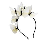 PURPLELILY Serre-tête bibi papillon élégant pour femmes et filles - Accessoire de cheveux pour Halloween, cosplay, mariage