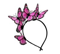 PURPLELILY Serre-tête bibi papillon élégant pour femmes et filles - Accessoire de cheveux pour Halloween, cosplay, mariage