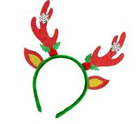 PURPLELILY Serre-tête doré pour adultes et enfants - Ajoute une touche de Noël amusant - Motif bois de renne