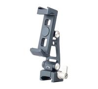 PURPLELILY Support à clip en aluminium avec griffe froide, adaptateur de support de téléphone portable, support de trépied réglable pour téléphone portable, résistant aux chocs, support de smartphone