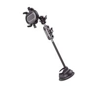 PURPLELILY Support de téléphone de voiture avec base en aluminium, double installation, design pour tableau de bord, pare-brise et grille d'aération pour smartphones, support de téléphone avec