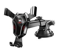 PURPLELILY Support de téléphone de voiture réglable pliable pour smartphone de 4,7 à 6,7" pour tableau de bord, fenêtre, sortie d'air, support adhésif dans le chargeur de pare-brise