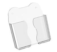 PURPLELILY Support mural transparent pour téléphone avec trou de charge pour chevet, maison, lieu de travail, salon, organisation de petits articles proprement