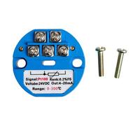 PURPLELILY Transmetteur de température PT100 0-100 ℃/-150 ℃/-300 ℃ 4-20 mA Sortie DC24 V Puissance de sortie pour une gestion efficace de la température potentiomètre