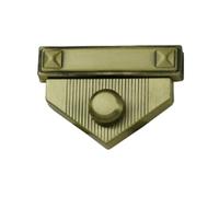 PURPLELILY Triangle en métal pratique pour sacs et sacs à main offrant une résistance à l'usure durable et une installation facile, accessoire de sac tendance, bronze, One Size