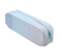 PURPLELILY Trousse à crayons en silicone résistante à l'eau - Grande capacité - Organiseur de voyage - Pour l'école, le bureau, les étudiants, Dégradé bleu clair