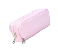 PURPLELILY Trousse à crayons extensible de grande capacité, trousse à crayons double couche, trousse de maquillage pour bureau, école, voyage, trousse créative professionnelle, a