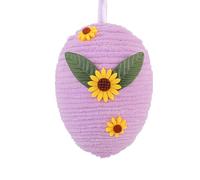 PURPLELILY Œufs tissés à la main - Pendentif tissé à suspendre pour décoration de vacances, centre de table, panier à suspendre