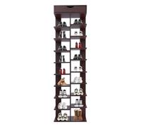 PurpleMinder Étagère à chaussures autoportante verticale à 10 niveaux, système d'organisation de chaussures, avec 18 compartiments, également comme étagère d'exposition pour CD, livres, etc. 40 x 22 x