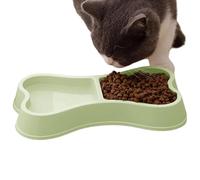 Purpose Pet Bowl, Stable Base Feeding Dish Set, Anti Skid with Dog Bowl, Easy Clean Double Compartment Feeding, Animal Dish with Simple Style, Accessory for Crate Travel