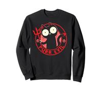 Purr Evil Devil Cat Grunge Design Effrayant Sweatshirt