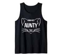 Purr-FECT Aunty - Amoureux des Chats drôles Tante Chats Débardeur