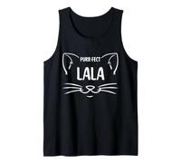 Purr-FECT Lala - Amoureux des Chats Motif Grand-mère Débardeur