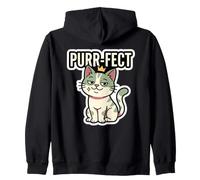 Purr-FECT Quote Mom Life Cat Lover Humour Funny Sassy Dad Sweat à Capuche