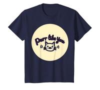 Purr Like You : Graphique Mignon Amoureux des Chats T-Shirt, Enfant, Bleu Marine, 4 Ans