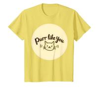 Purr Like You : Graphique Mignon Amoureux des Chats T-Shirt, Enfant, Citron, 2 Ans