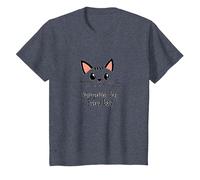 Purr-Perfect Day Every Day Cat Lover Citation T-Shirt, Enfant, Bleu Chiné, 2 Ans
